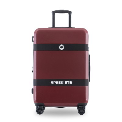 URECOVER Luggage Sets New Model Expandable ABS+PC 3 Piece Sets with Spinner Wheels Lightweight TSA Lock (20/24/28), Red