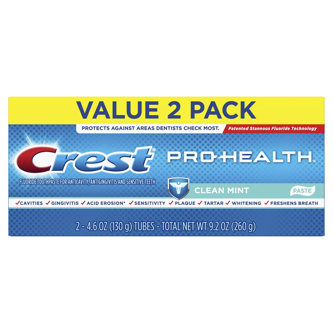 Crest Pro-Health Smooth Formula Toothpaste Clean Mint Paste - 4.6oz/2pk - image 1 of 6