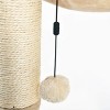 Cat Condo Tower with Hammock Bed and Scratching Post,Durable Sisal Scratch Posts for Indoor Cats - 3 of 4