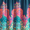 Lush Décor Boho Chic Light Filtering Window Curtain Panels Turquoise/Navy 52X63+2 Set - 4 of 4