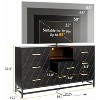 Modern 8-Drawer White Dresser, 59" Wooden Chest, Spacious Storage Organizer for Bedroom, Closet, Living Room, TV Stand - 2 of 4