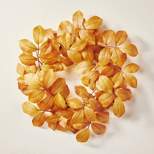 Faux Golden Ash Leaf Fall Wreath - Hearth & Hand™ with Magnolia