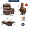 GDFStudio Erylis Modern Leatheraire Heat Massage Power Lift Recliner Chair with Hidden Cup Holders and Power-Remote - 2 of 4
