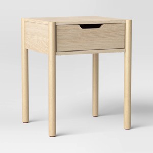 Scandi Nightstand Natural - Room Essentials™ - 1 of 4