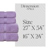 Home Weavers Elegance Essentials 550GSM 100% Cotton Zero Twist Super Absorbent Bath Towel Set - 2 of 4
