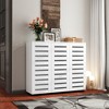 TIRAMISUBEST Shoe Cabinet - White Mobile File Cabinet - 3 of 4
