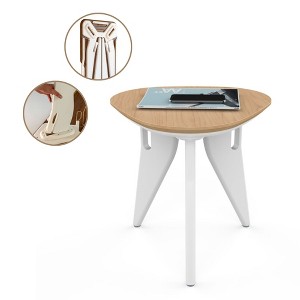 Hoek 17" Stool, Compact & Multi-Use, Scratch-Resistant Waterproof Surface, Durable & Sustainable Materials, One-Click Tool-Free Assembly - 1 of 4