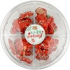 Sprinkled Small Bones Red Christmas Dog Treats Platter - 2 of 3