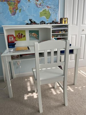  Guidecraft Children's Media Desk and Chair Set – White