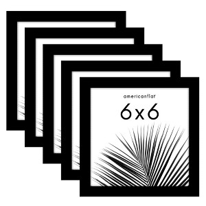 Americanflat 5 Pack of Picture Frames - Plexiglass Cover - 1 of 4