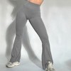DOMETOUR Bootcut Flare Leggings for Women Tummy Control High Waist Scrunch Butt Leggings Wide Leg Yoga Pants - 4 of 4
