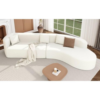 CAVINAS Premium Modular Sectional Sofa with High Resilience Sponge and Anti-Wrinkle Chenille Fabric for Bedroom,Living,Apartment
