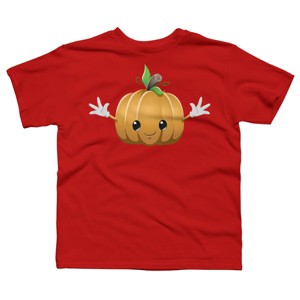Boy's Design By Humans Halloween Pumpkin Monster 6 By LironPeer T-Shirt - 1 of 3