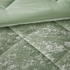 Sapphtopaz Blush Crushed Velvet Comforter Set Duvet Cover Set, Diamond Quilted Bedding Set with Throw Pillows, Machine Washable - 2 of 4