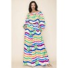 Slickblue Women's Off-Shoulder Top and Wide Pants Set, Multi-Colored Print, Lightweight Polyester, Size S-1XL - 4 of 4