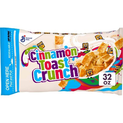 General Mills Cinnamon Toast Crunch Cereal Bag - 32oz