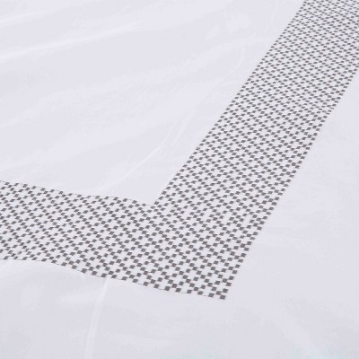 White Cotton Embroidered Full Duvet Cover Set