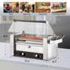 Winado 5 Rollers 900W 110V 12 Hot Dog Roller Grill With Cover & Bun Warmer - 2 of 4