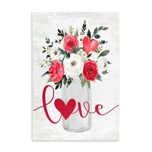 Stupell Industries Floral Valentine's Love Bouquet, 10" x 15" - 1 of 4