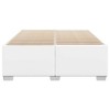 vidaXL Bed Frame White Faux leather, plywood, solid pine wood Full - 3 of 4