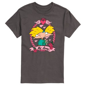 Men's - Hey Arnold! - Valentine's My Love Short Sleeve Graphic T-Shirt - 1 of 4