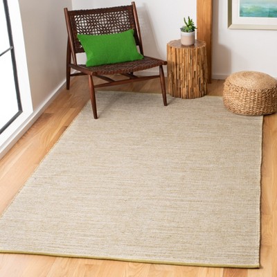 Montauk Beige Hand Woven Cotton Area Rug 5' x 8'
