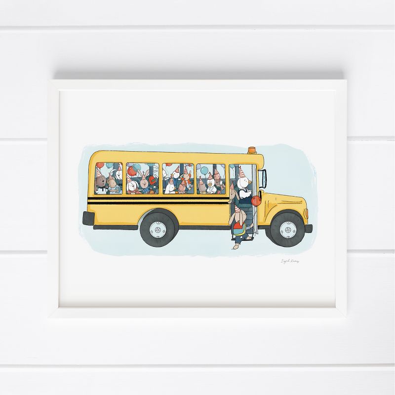 Party School Bus Museum Quality 8" x 10" Art Print by Ramus & Co, 1 of 5