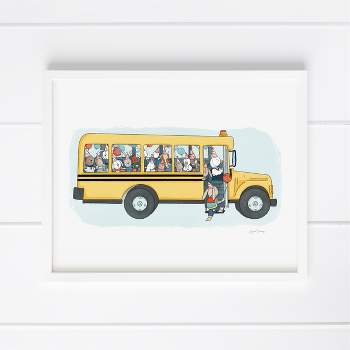 Party School Bus Museum Quality 8" x 10" Art Print by Ramus & Co