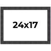 PosterPalooza | Distressed Brown Picture Frame - UV Acrylic, Backing Board, Hanging Hardware Included - 2 of 4