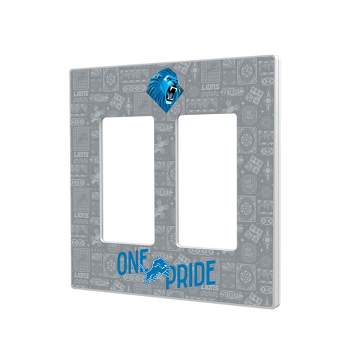 Keyscaper Detroit Lions 2024 Illustrated Limited Edition Hidden-Screw Light Switch Plate