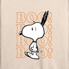 Women's - Peanuts - Boo Snoopy Scared Lightweight French Terry Wide Neck Long Sleeve Shirt - 2 of 4