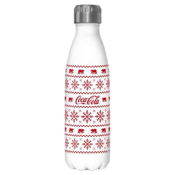 Coca Cola Christmas Logo Sweater Print Stainless Steel Water Bottle