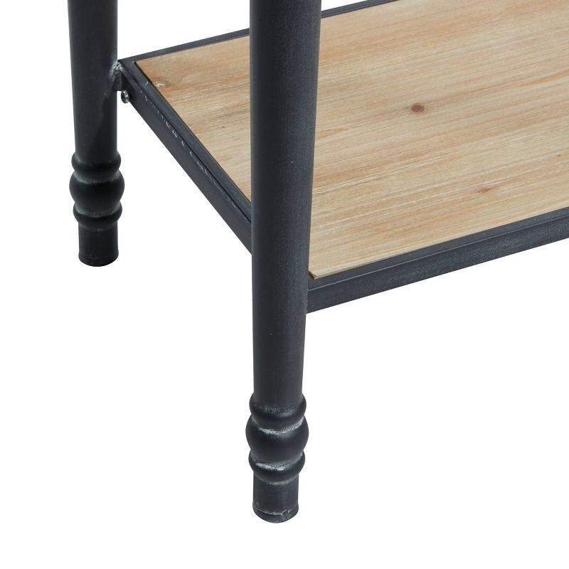 Farmhouse Wood Console Table Black - Olivia &#38; May, 4 of 20