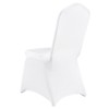 Dexmalle White Stretch Spandex Folding Chair Slipcovers. Wedding,100PCS - 3 of 4