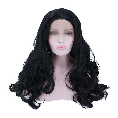 Unique Bargains Long Body Wave Lace Front Wigs Women s With Wig