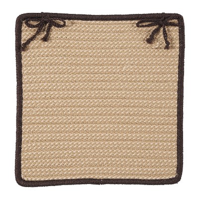 Colonial Mills Boat House - Brown Chair Pad, Set of 4