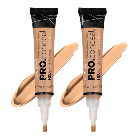 LA Girl HD PRO Conceal Concealer (PURE BEIGE GC976) L.A. Smooth & Bendable Formula | Crease Resistant | Full Natural Coverage (PACK OF 2) - image 1 of 4