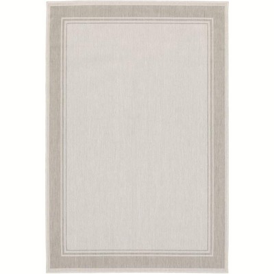 Oriental Weavers Portofino 6765W Ivory/ Grey Indoor/Outdoor Area Rug - 1'10" x 7'3"