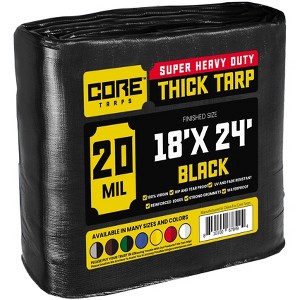 Core Tarps Heavy Duty 20 Mil Tarp Cover, UV Resistant, Rip Proof for Roof, Camping, Patio, Pool, Boat - 1 of 4