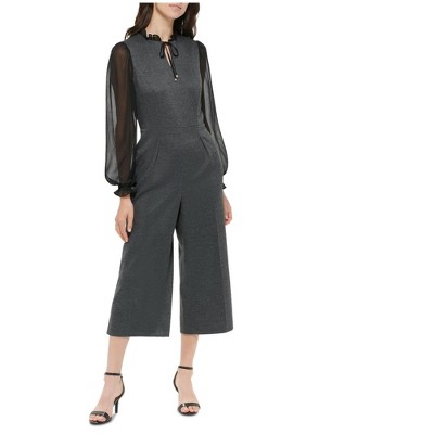 Tommy Hilfiger Womens Herringbone Twofer Jumpsuit