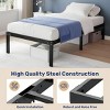 KTMBDW Metal Bed Frame, Bed Frame with Storage Space, Heavy Duty Sturdy Mattress Foundation, Easy Assembly, No Box Spring Needed, Black - 4 of 4