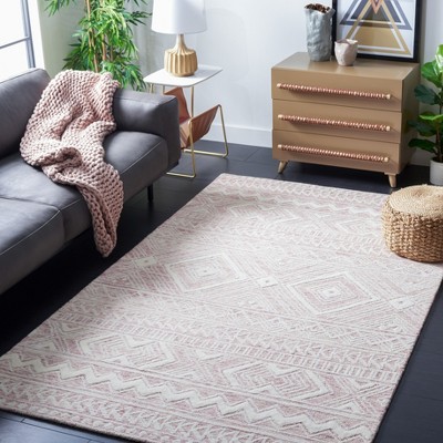 Ivory Hand-Tufted Wool 4' x 6' Rectangular Rug