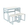 GDFStudio Morrison Modern Wood 31" Kids Table Set with 2 Chairs - 4 of 4