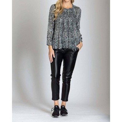 Women's Pleather Trousers - APNY