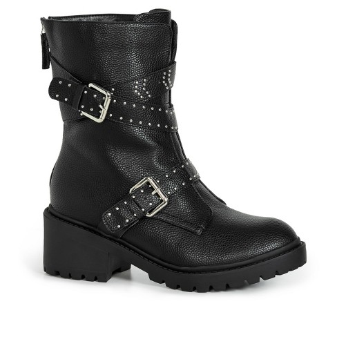 Wide fit black clearance lace up ankle boots