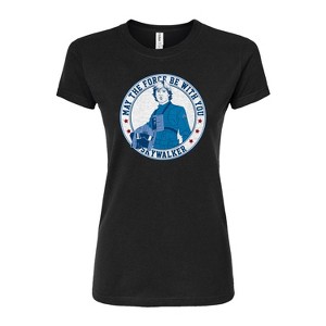 Women's - Star Wars - Luke Sykwalker Americana Fitted Graphic T-Shirt - 1 of 2