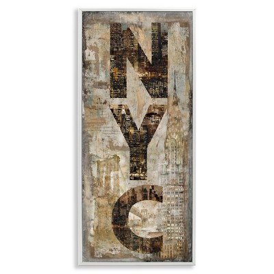 Stupell Industries New York City Montage Collage, 10" x 24"