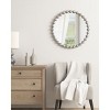 GlasFlength Decorative Wall Mirrors Boho Mirror Vanity Mirror Frameless Wall Art Decor Wall Mirrors for Living Room, Silver, 27"*27"*1.75" - 2 of 4