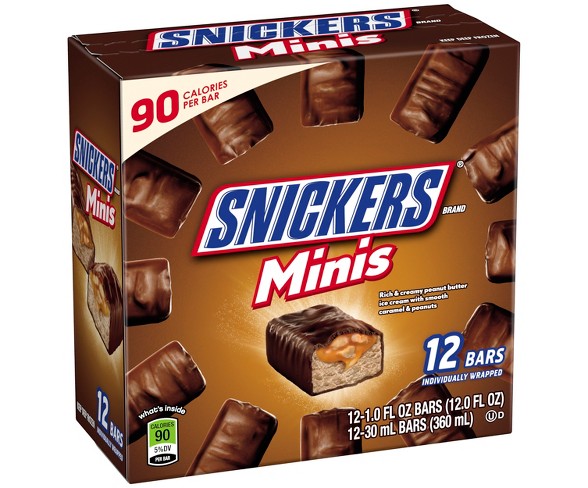 Snickers Mini Ice Cream Bars - 12ct