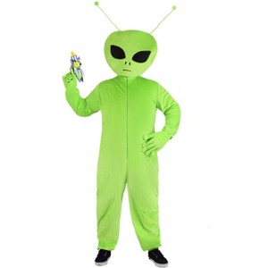 HalloweenCostumes.com Men's Plus Size Oversized Alien Costume - 1 of 2